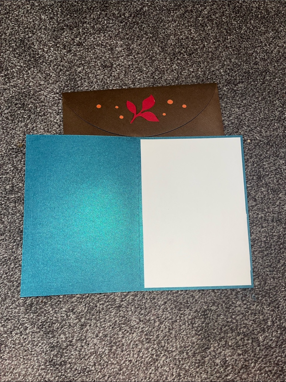 Stampin' Up! Autumn Leaf and Fox Handmade Card Set in Orange, Brown, Green, Red - Picture 8 of 10